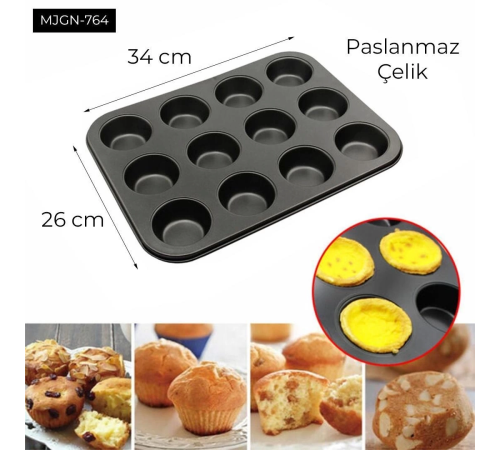 12 Gözlü Kek Kalıbı 12 Gözlü Kek Kalıbı