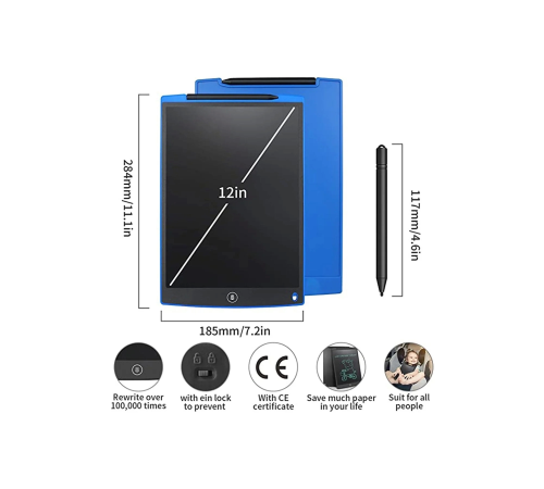 12 Inc Writing Lcd Grafik Dijital Kalemli Çizim Tableti Yazı Tahta Not Yazma Eğitim Tableti 12 Inc Writing Lcd Grafik Dijital Kalemli Çizim Tableti Yazı Tahta Not Yazma Eğitim Tableti