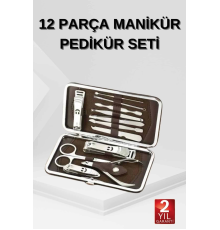 12 Parça El Ayak Temizleme Pense Kir Temizleme Aparatı Kaş Cımbızı