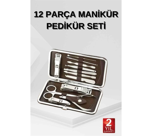 12 Parça El Ayak Temizleme Pense Kir Temizleme Aparatı Kaş Cımbızı