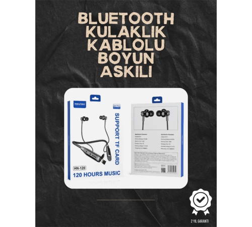 120 Saat Şarj Süresi Sunan Spor Tipi Kablosuz Bluetooth Kulaklık