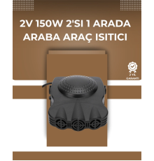 12V Araç Fanı & Isıtıcı | Ön Cam Buzu Çözücü, 360° Ayarlanabilir Başlık, Anında Sıcaklık