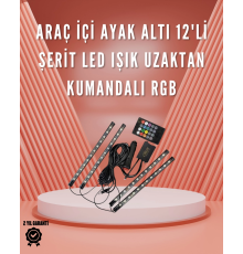 12V LED Işık Seti – Kumandalı ve Renk Ayarlı