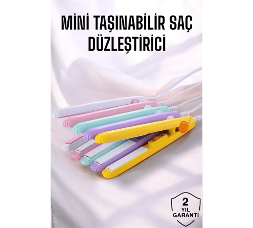 180°C Isı ve Uzun Süre Kalıcı Düzlük Sağlayan Mini Saç Düzleştirici 180°C Isı ve Uzun Süre Kalıcı Düzlük Sağlayan Mini Saç Düzleştirici