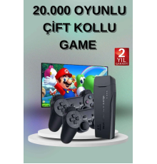 2 Kollu Kablosuz 2.4G Retro Oyunlar 4k Game Stick 3500 Oyun Atari