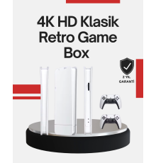 2 Kollu Kablosuz 4K TV Uyumlu Klasik Oyun Konsolu