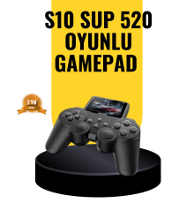 2025 A Kalite S10 Gamepad 520 Oyunlu TV Bağlantılı Retro Atari Konsolu