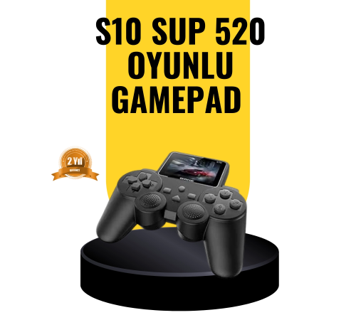 2025 A Kalite S10 Gamepad 520 Oyunlu TV Bağlantılı Retro Atari Konsolu