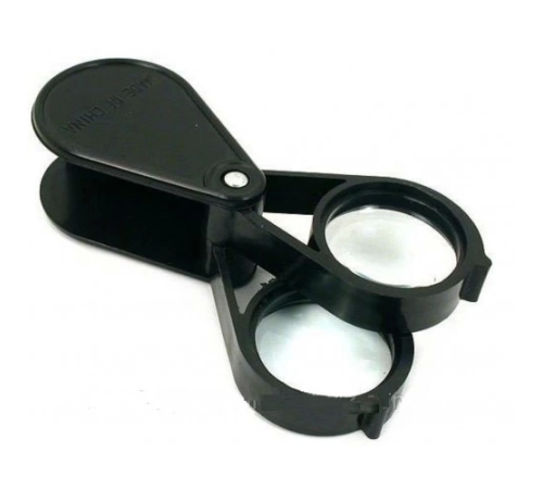 20x30 2k30mm Çıft Optik Lens Katlanan Cep Büyüteç.