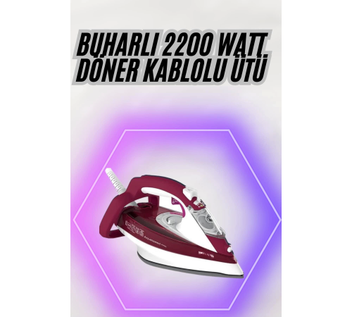2200W Seramik Kaplama Estetik Tasarımı 360 Derece Dönebilir Kablosu