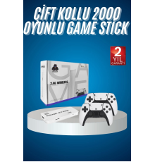 2.4 GHZ Oyun Konsolu Çift Konsol 4K Ultra Hd Game Stick