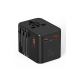 25w Evrensel Seyahat Adaptörü, Eu/us/uk/au Priz Dönüştürücü, 1x Usb, 2x Type-c Hızlı Şarj