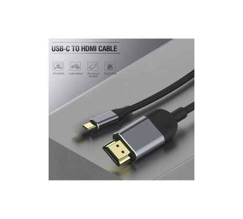 3 Metre 8 Gbps Hız 4k/30 Hz Type C To Hdmı Çevirici Dönüştürücü Tv Telefon Pc Hasır Bağlantı Kablosu 3 Metre 8 Gbps Hız 4k/30 Hz Type C To Hdmı Çevirici Dönüştürücü Tv Telefon Pc Hasır Bağlantı Kablosu