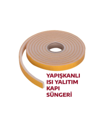 3 Metre Yapışkanlı Kapı Bandı Isı Yalıtım Süngeri