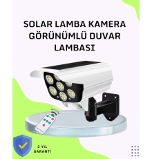 3 Modlu Güneş Paneli Aydınlatmalı Dış Mekan Güvenlik Işığı – IP65 Su Geçirmez, PIR Sensörlü