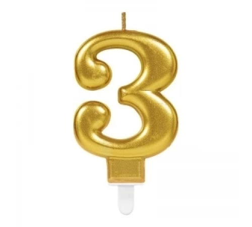 3 Rakam Mum Gold Renk 3 Rakam Mum Gold Renk