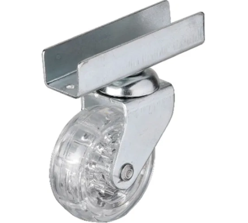 327 - 50x20 Mm Şeffaf Makaralı Uzun U Tablalı Teker 4 Adet 327 - 50x20 Mm Şeffaf Makaralı Uzun U Tablalı Teker 4 Adet
