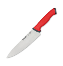 34161 Duo Şef Bıçağı 21 Cm - Kırmızı Kaymaz Sap