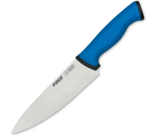 34161 Duo Şef Bıçağı 21 Cm - Mavi Kaymaz Sap