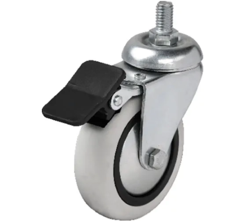 354 - 75x25 Mm Pvc Makaralı Vidalı Frenli Teker 4 Adet 354 - 75x25 Mm Pvc Makaralı Vidalı Frenli Teker 4 Adet