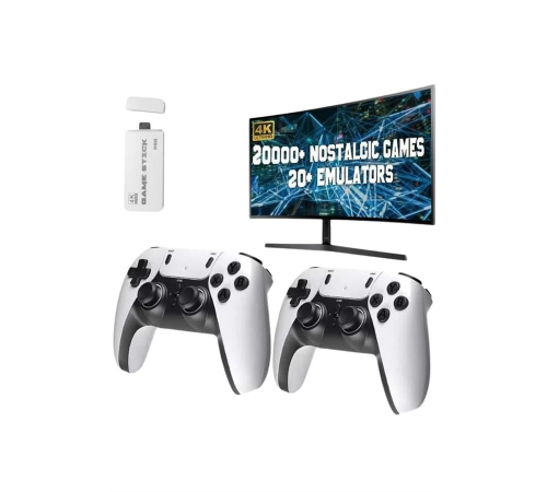 3D 4K HD 2.4G Game Stick 4K Ultra Hd Oyun Konsolu Çift Kollu 3D 4K HD 2.4G Game Stick 4K Ultra Hd Oyun Konsolu Çift Kollu
