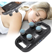 4 Başlıklı Masaj Sı - Ergonomik Derin Doku Sırt Ve Boyun Masaj Aleti Ağrı Ve Sızı Giderici