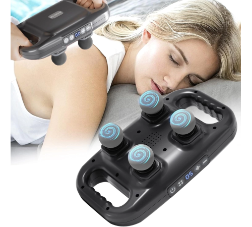 4 Başlıklı Masaj Sı - Ergonomik Derin Doku Sırt Ve Boyun Masaj Aleti Ağrı Ve Sızı Giderici 4 Başlıklı Masaj Sı - Ergonomik Derin Doku Sırt Ve Boyun Masaj Aleti Ağrı Ve Sızı Giderici