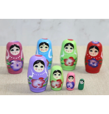 4'lü Ahşap Matruşka Alk3814