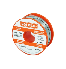 40-60 Lehim Teli 200 Gr 1.6 Mm- Sn:40 / Pb:60