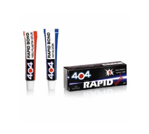 404 Plastik Çelik Rapid Bond Hızlı Yapıştırıcı 16gr - Şeffaf 404 Plastik Çelik Rapid Bond Hızlı Yapıştırıcı 16gr - Şeffaf