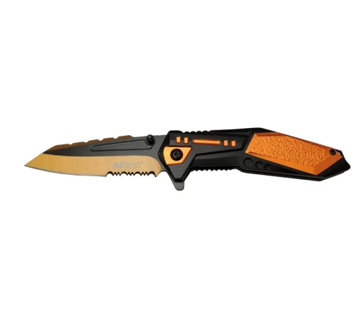 4171 Turuncu Kamp Çakı 21cm - Yarı Otomatik, Kemerlikli, Testere Detaylı 4171 Turuncu Kamp Çakı 21cm - Yarı Otomatik, Kemerlikli, Testere Detaylı