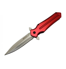 4223 Kırmızı Kamp Çakı 21cm- Yarı Otomatik, Kemerlikli