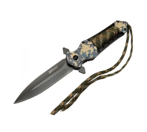 4262 Kamuflaj Kamp Çakı 21cm - Yarı Otomatik, İpli, Kemerlikli 4262 Kamuflaj Kamp Çakı 21cm - Yarı Otomatik, İpli, Kemerlikli