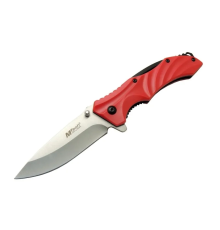 4312 Kırmızı Kamp Çakı 20cm - Yarı Otomatik, Kemerlikli