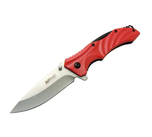 4312 Kırmızı Kamp Çakı 20cm - Yarı Otomatik, Kemerlikli 4312 Kırmızı Kamp Çakı 20cm - Yarı Otomatik, Kemerlikli