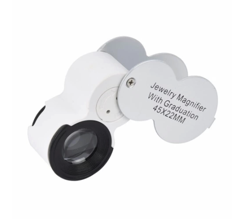 45x22 Ledli Para Algılama Ve Mezuniyet Takı Değerleme Büyüteç