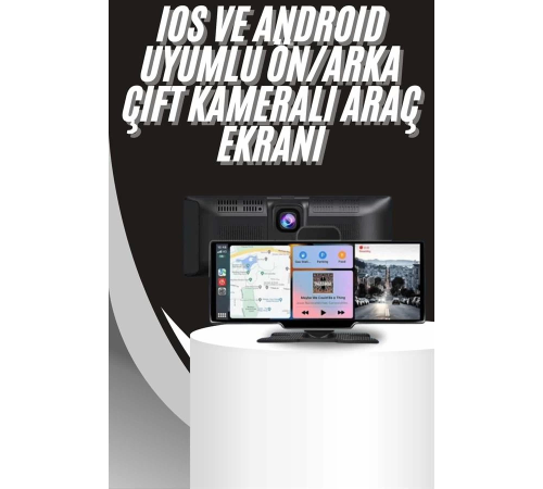 4K 10.2 İnç Çift Kameralı Araç Multimedya Ekranı CarPlay Kablosuz Tüm Cihazlara Uyumlu 4K 10.2 İnç Çift Kameralı Araç Multimedya Ekranı CarPlay Kablosuz Tüm Cihazlara Uyumlu