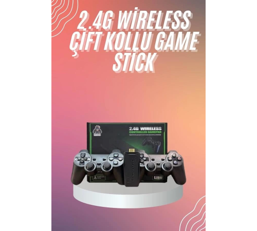 4k Game Stick Oyun Konsolu 2.4g Kablosuz Çift Kol Nostaljik Oyunlar 4k Game Stick Oyun Konsolu 2.4g Kablosuz Çift Kol Nostaljik Oyunlar