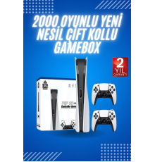 4K HD Klasik Retro Game Box 3000 Oyunlu Çift Kollu Çift Kişilik Oyun Konsolu
