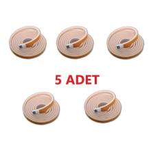 5 Adet 3 Metre Yapışkanlı Kapı Bandı Isı Yalıtım Süngeri