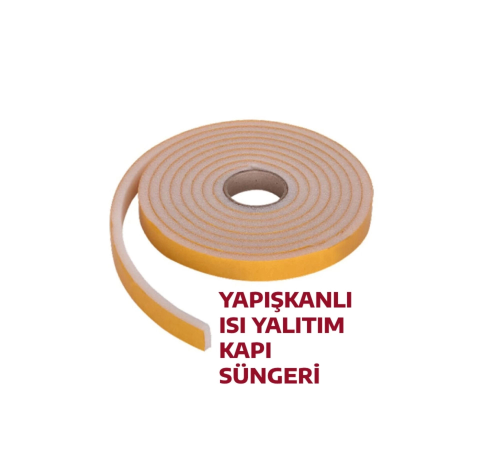 5 Adet 3 Metre Yapışkanlı Kapı Bandı Isı Yalıtım Süngeri 5 Adet 3 Metre Yapışkanlı Kapı Bandı Isı Yalıtım Süngeri