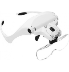 5 Lens 1.0x3.5x, 2led Işıklı  Ile Ayarlanabilir Gözlük Büyüteç9892b2