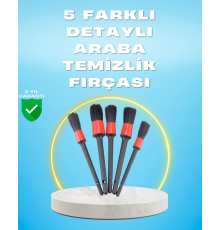 5'li Araba Temizlik Fırçaları-Farklı Boyutlu Fırçalarla Derinlemesine Temizlik