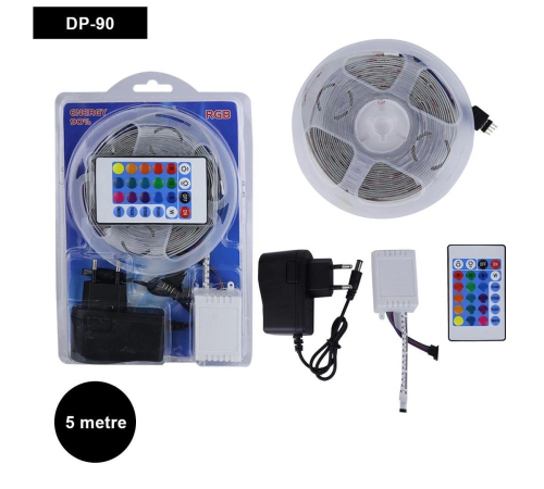 5 Metre 16 Renk Kumandalı Şerit Led 5 Metre 16 Renk Kumandalı Şerit Led