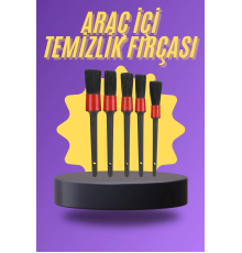 5 Parça Araç İçi Temizlik Fırçası Araç İçi-Dışı Temizleme Fırça Seti