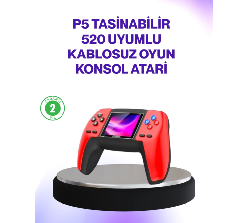 520 Klasik Oyunlu P5 Retro Elde Taşınabilir Konsol 520 Klasik Oyunlu P5 Retro Elde Taşınabilir Konsol