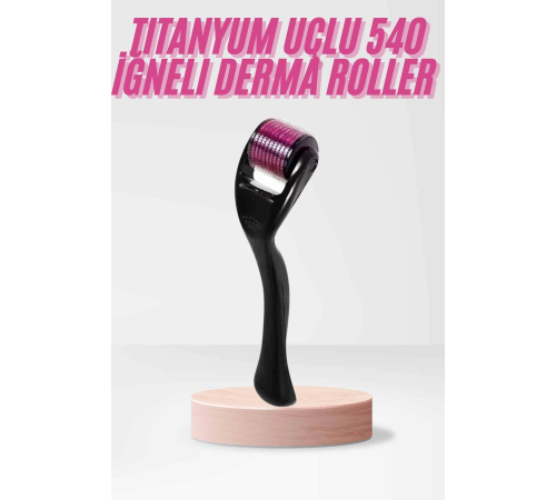 540 Iğneli Derma Roller 1Mm Titanyum Uçlu Saç Kaş Serum Kullanımına Uygun