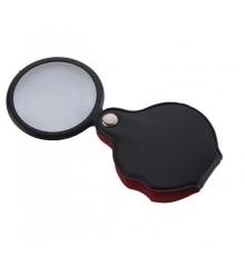 5x50mmmini Büyüteç,cepte Taşınan,optik Lens Katlanabilir Deri Kaplamaxx1051