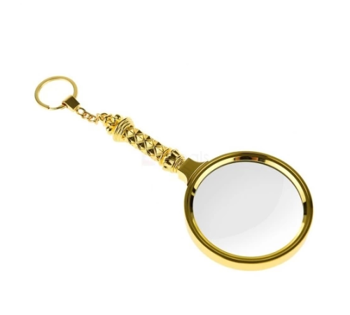 5x90mm Tüm Metal Altın Renkli, Hediye Büyüteç,optik Lensler Ile Çinko Alaşım Metal Çerçeve