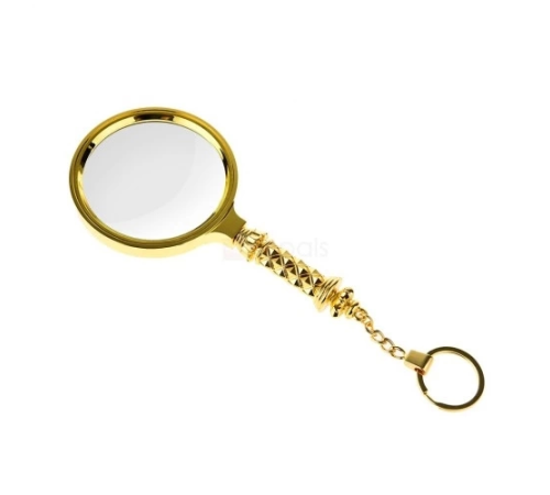 5x90mm Tüm Metal Altın Renkli, Hediye Büyüteç,optik Lensler Ile Çinko Alaşım Metal Çerçeve